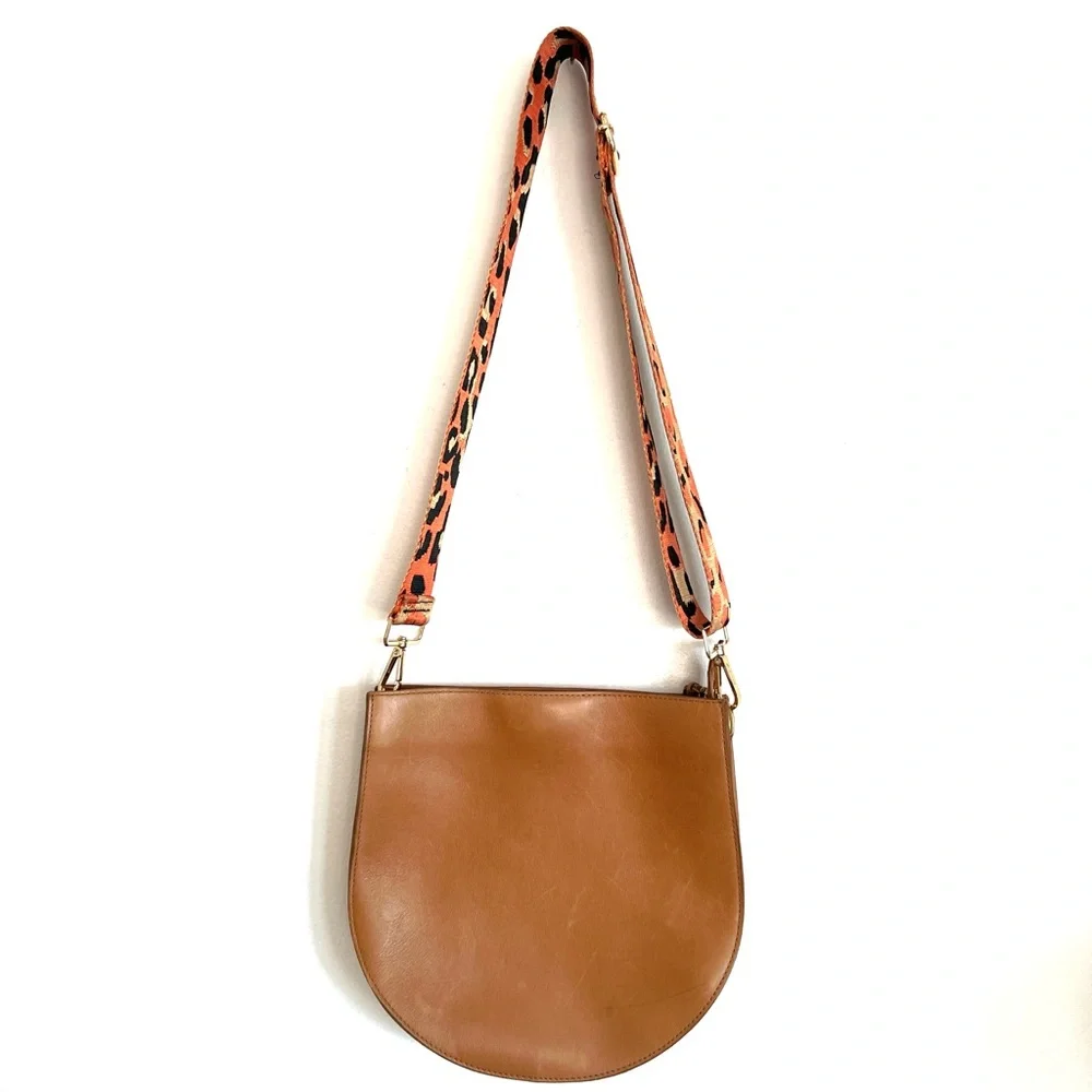 Madewell The Transport Saddlebag Leather Crossbody Bag (Desert Camel) - Picture 2 of 8